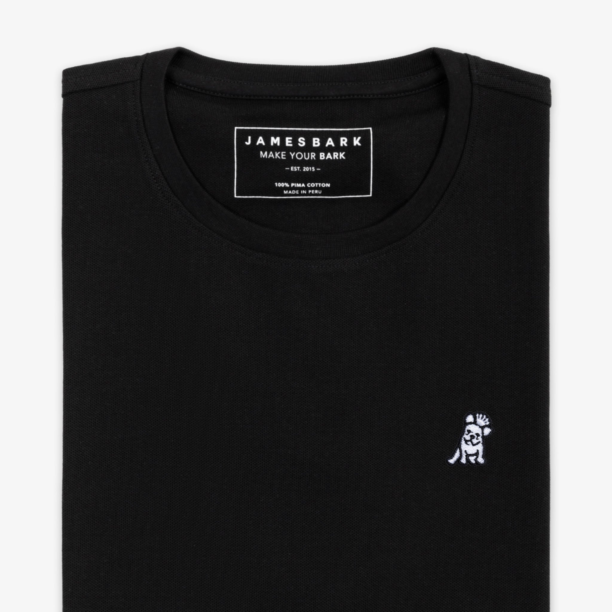 Men's Pique Crew Neck T-Shirt-JAMES BARK