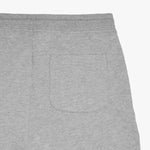 Close-up detail of light gray jogger-style sweatpants showing the single back pocket, featuring a clean and minimal design. The sweatpants are displayed against a plain white background." Let me know if you'd like to adjust this description