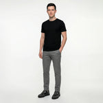 Men's Crew Neck Jersey T-Shirt — Black Beauty/Black - JAMES BARK