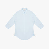Light blue dress shirt on a white background