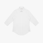 White dress shirt on a white background