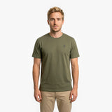 Men's Crew Neck Jersey T-Shirt — Burnt Olive/Olive - JAMES BARK