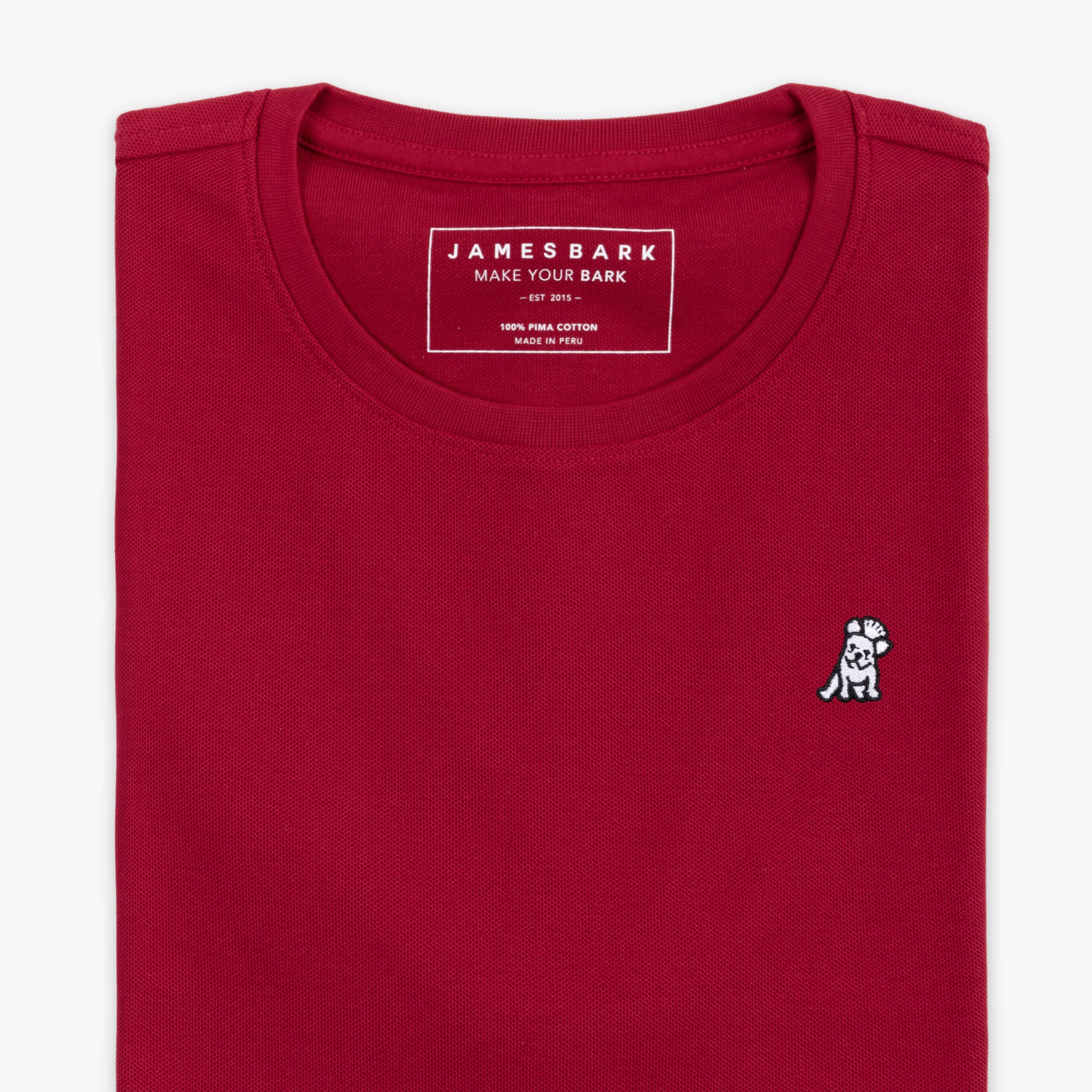 Men's Pique Crew Neck T-Shirt-JAMES BARK