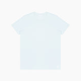 Plain white t-shirt on a light pink background