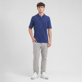 Men's Dyed Polo Shirt — Dress Blue - JAMES BARK