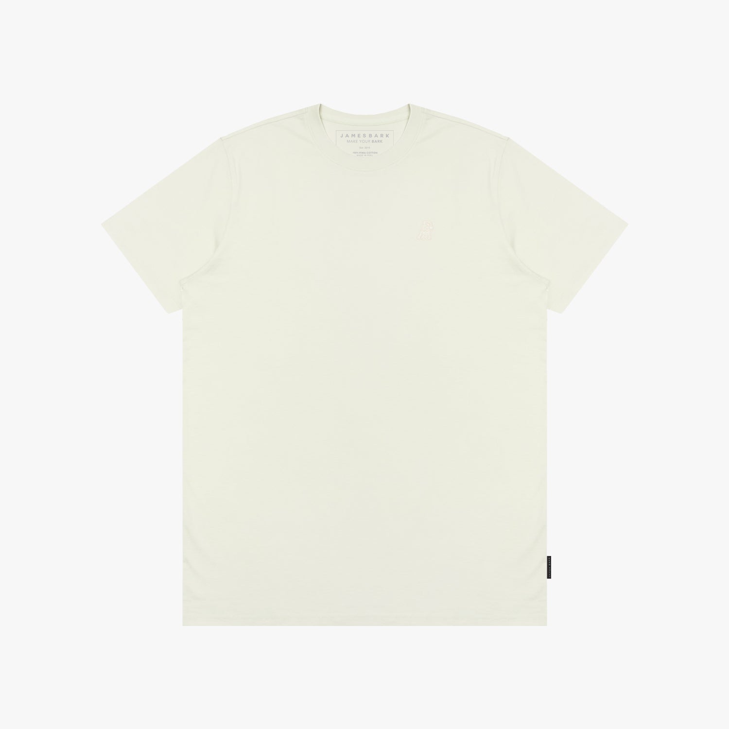 White t-shirt on a white background