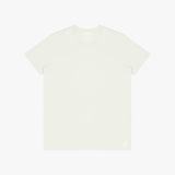 White t-shirt on a light beige background