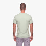 Men's Pique T-Shirt in color Fog Green/White