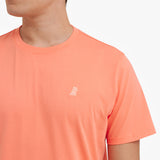Men's Crew Neck Jersey T-Shirt — Fusion Coral/Peach - JAMES BARK