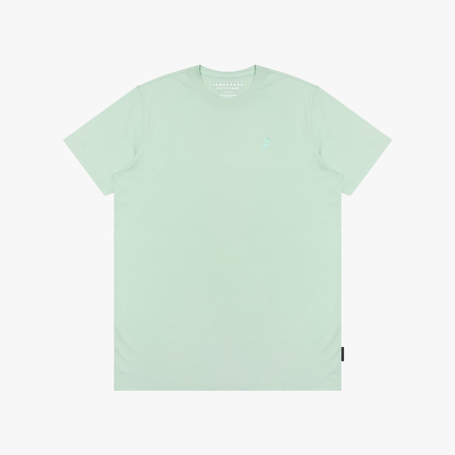 Light green t-shirt on a white background