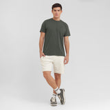 Men's Crew Neck Jersey T-Shirt — Grape Leaf/Green - JAMES BARK