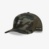 Retro Trucker Cap in Green Camo-JAMES BARK