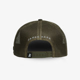 Retro Trucker Cap in Green Camo-JAMES BARK