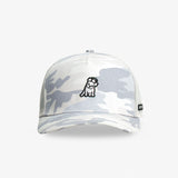 Retro Trucker Cap in White Camo-JAMES BARK