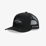 Retro Trucker Privé Society Cap in Black-JAMES BARK