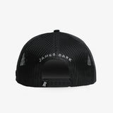 Retro Trucker Privé Society Cap in Black-JAMES BARK