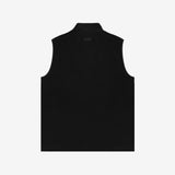 A flat-lay image of the sleeveless vest’s back view, showing a clean design.