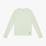 Light green long-sleeve shirt on a white background
