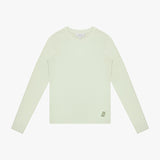 Light green long-sleeve shirt on a white background
