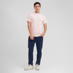 Men's Crew Neck Jersey T-Shirt — Mauve Morn/Pink - JAMES BARK