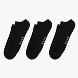 Men's 3 - Pack Athletic Low Socks — Black Beauty - JAMES BARK