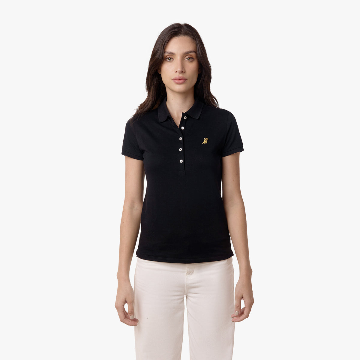 Slim Fit Polo Shirt — Black Gold