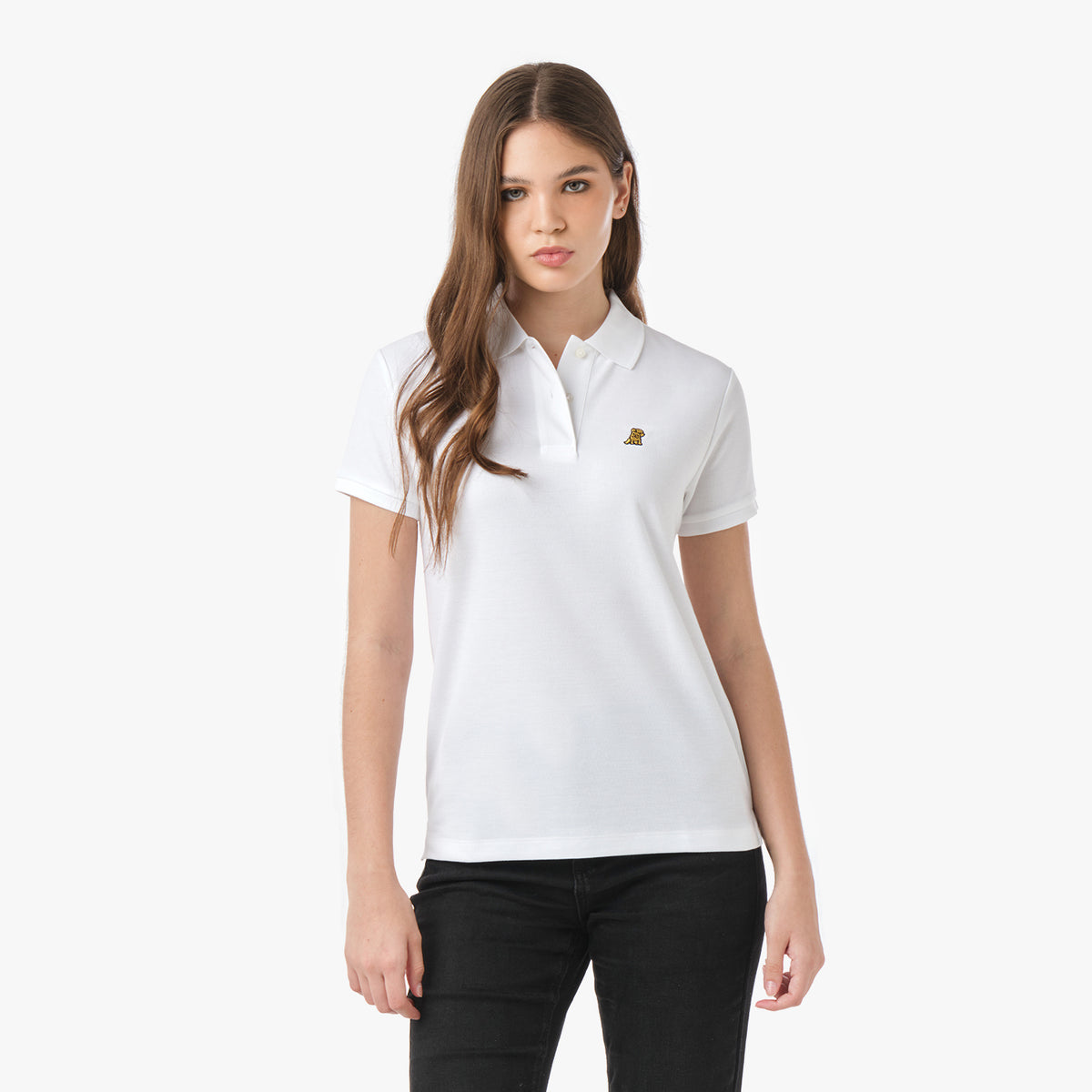 Regular Fit Polo Shirt — White Gold