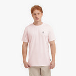 Men's Crew Neck Jersey T-Shirt — Mauve Morn/White - JAMES BARK