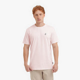 Men's Crew Neck Jersey T-Shirt — Mauve Morn/White - JAMES BARK