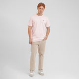 Men's Crew Neck Jersey T-Shirt — Mauve Morn/White - JAMES BARK