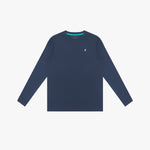 Kids' Crew Neck Rashguard — Dress Blue - JAMES BARK