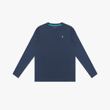 Kids' Crew Neck Rashguard — Dress Blue - JAMES BARK