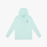 Kids' Hooded Rashguard — Blue Glass - JAMES BARK