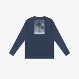 Kids' Crew Neck Rashguard — Dress Blue - JAMES BARK