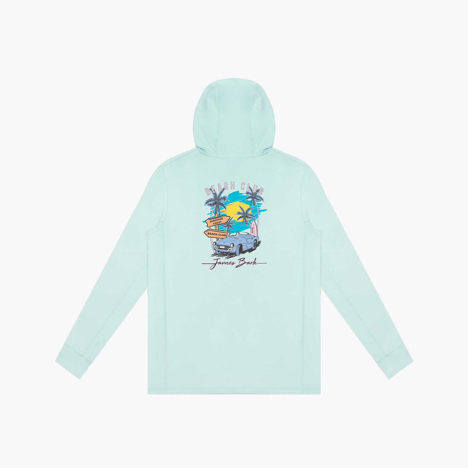 Kids' Hooded Rashguard — Blue Glass - JAMES BARK