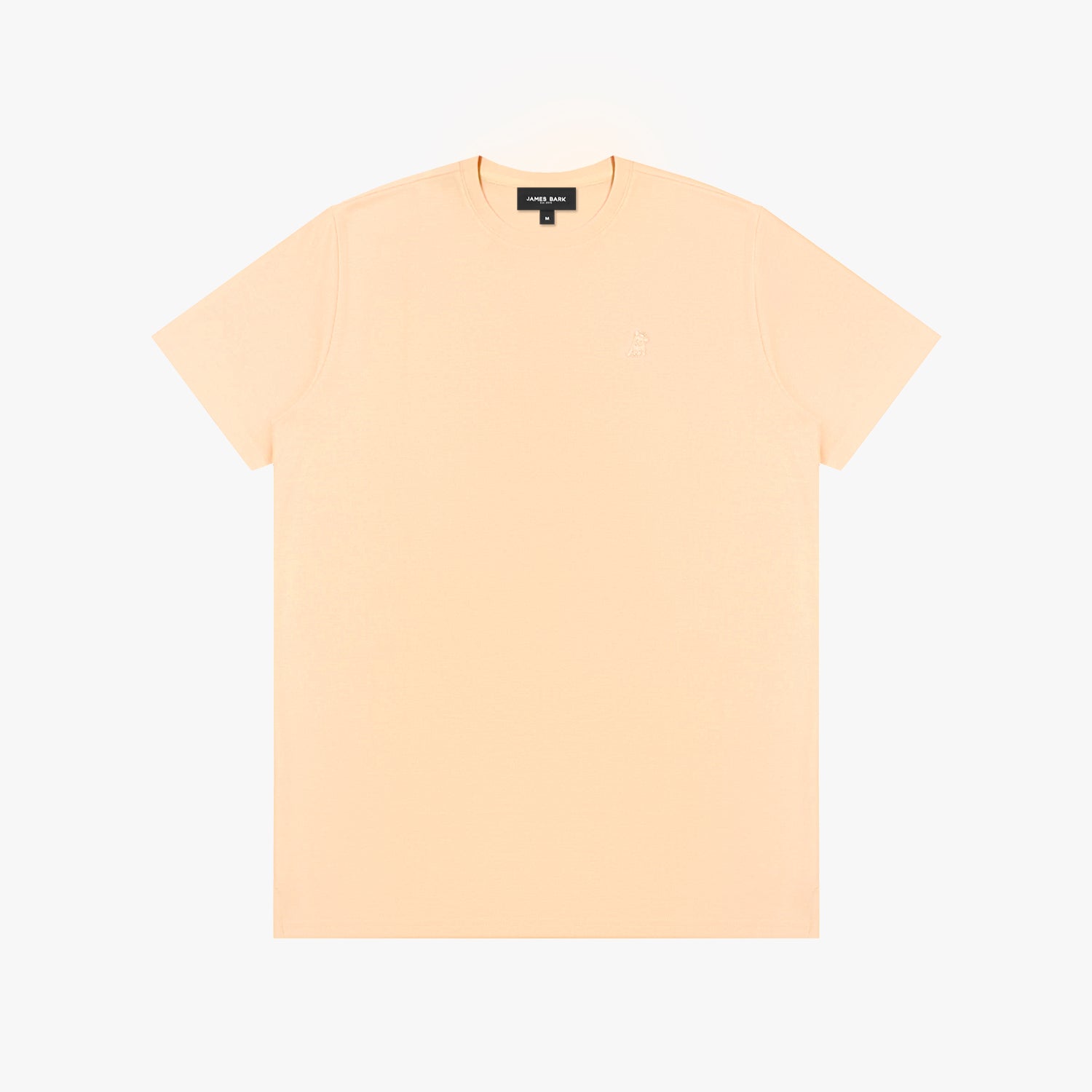 Beige t-shirt on a white background