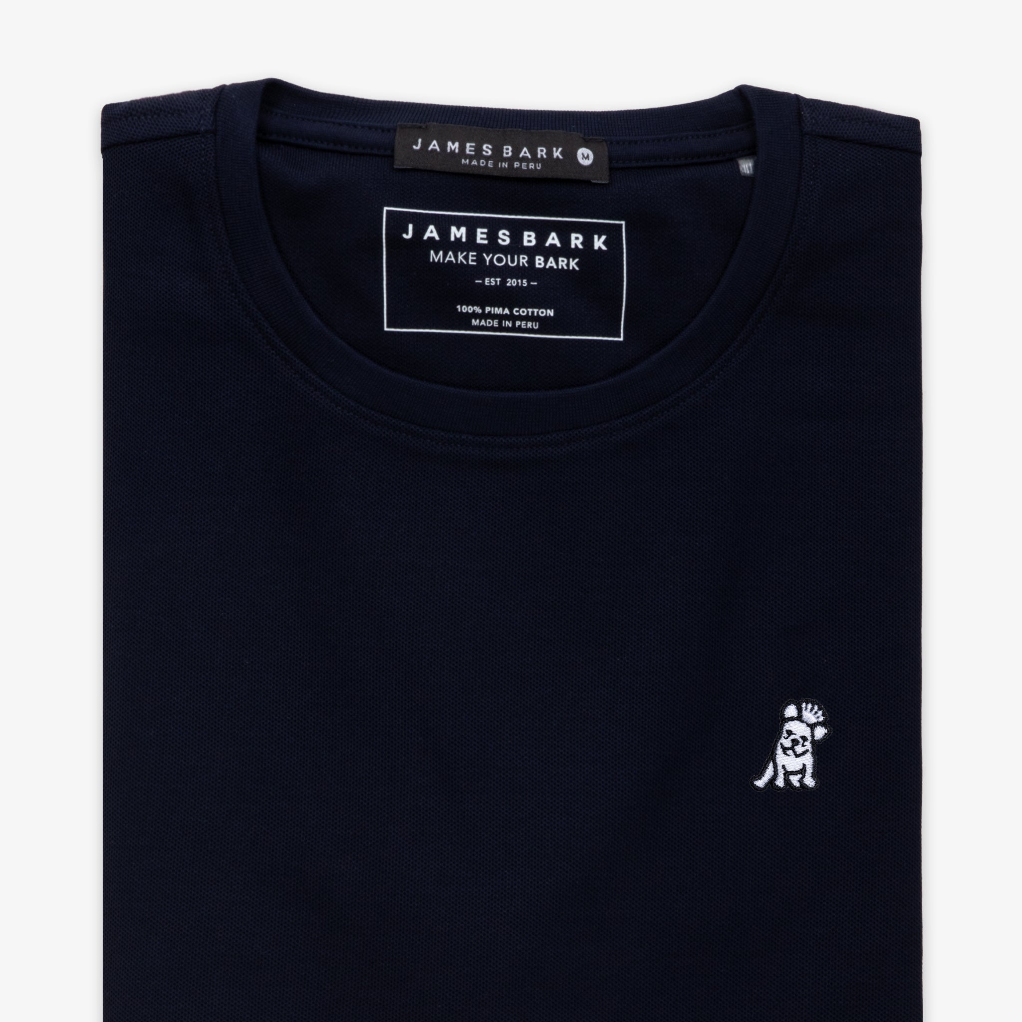 Men's Pique Crew Neck T-Shirt-JAMES BARK