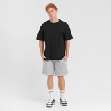 Men's Relaxed Pima Cotton T-Shirt — Black Beauty - JAMES BARK