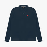 Men's Long Sleeve Striped Polo Shirt - JAMES BARK