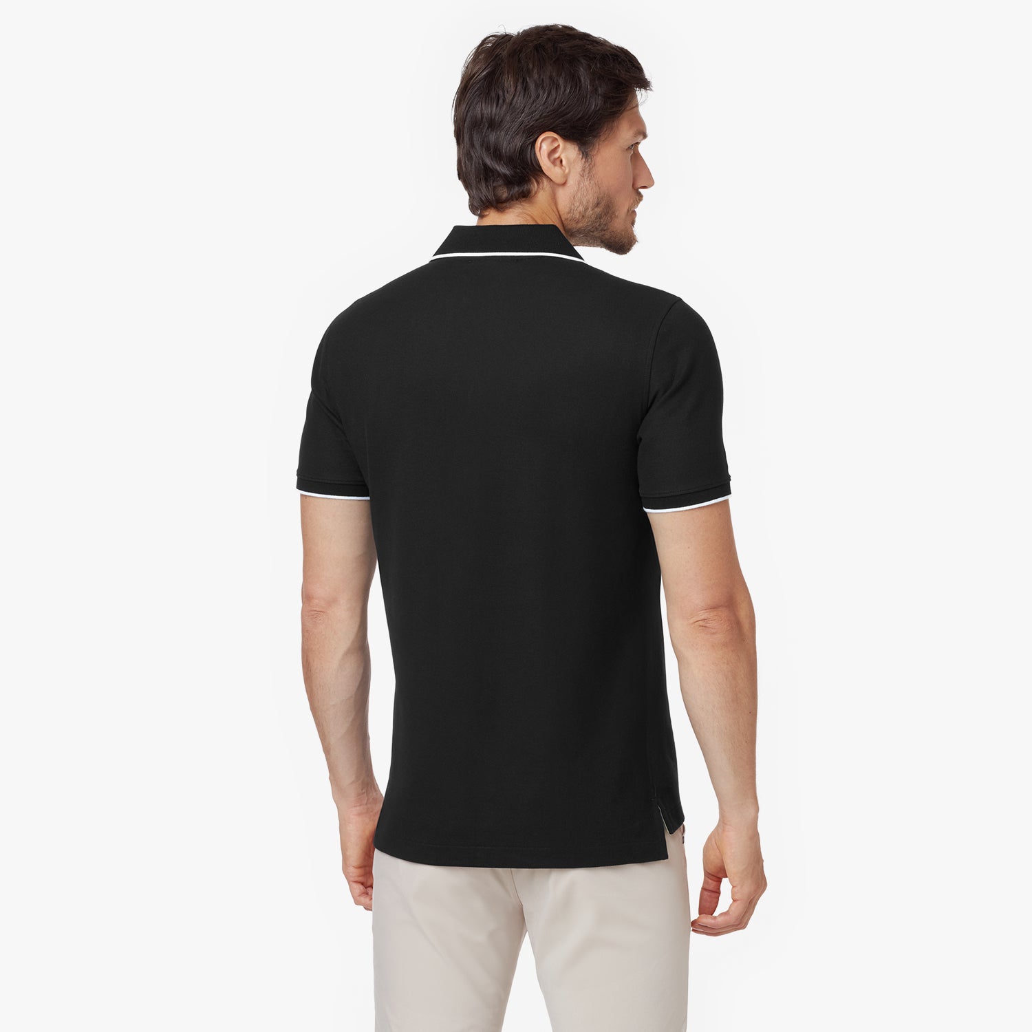 Men's Circle Patch Polo Shirt - JAMES BARK
