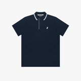 Men's Stripe Collar Polo Shirt - JAMES BARK