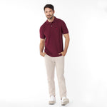Men's Regular Fit Polo Shirt — Tawny Port/Merlot - JAMES BARK