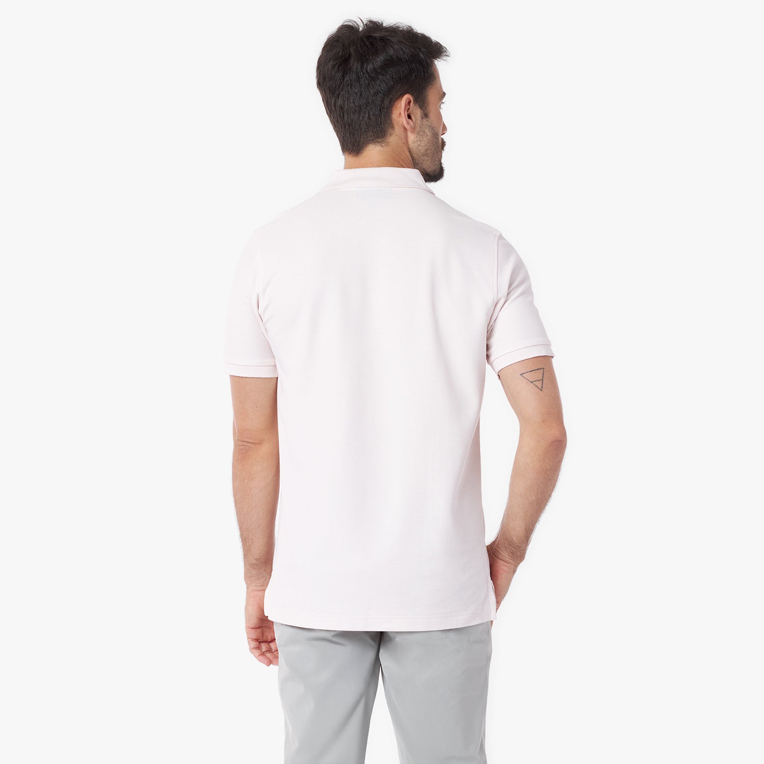 Men's Regular Fit Polo Shirt — Mauve Morn/Pink - JAMES BARK