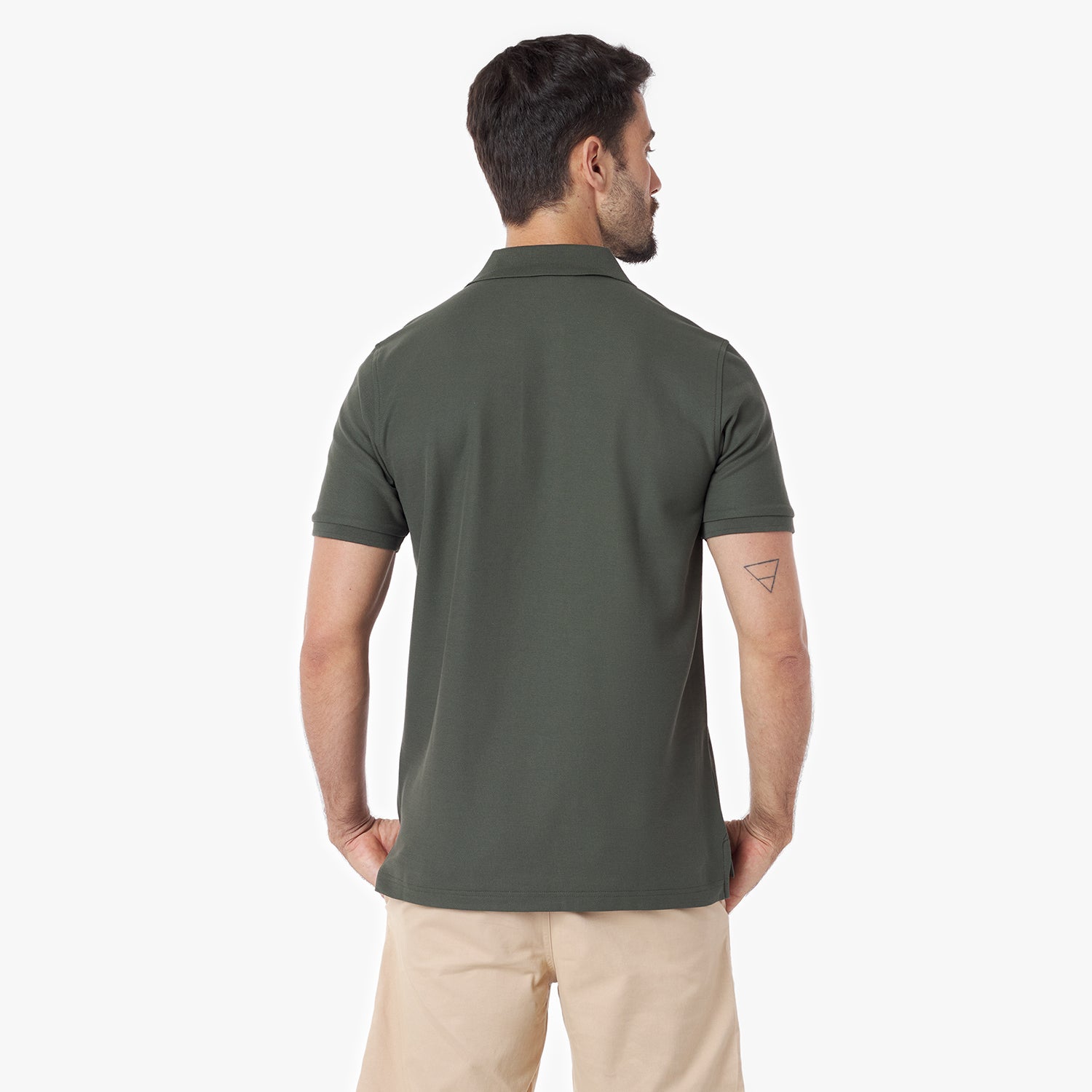 Men's Regular Fit Polo Shirt — Grape Leaf/Red - JAMES BARK