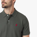 Men's Regular Fit Polo Shirt — Grape Leaf/Red - JAMES BARK