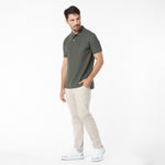Men's Regular Fit Polo Shirt — Grape Leaf/Green - JAMES BARK
