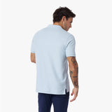 Men's Regular Fit Polo Shirt — Skyway/White - JAMES BARK