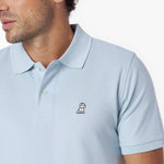 Men's Regular Fit Polo Shirt — Skyway/White - JAMES BARK