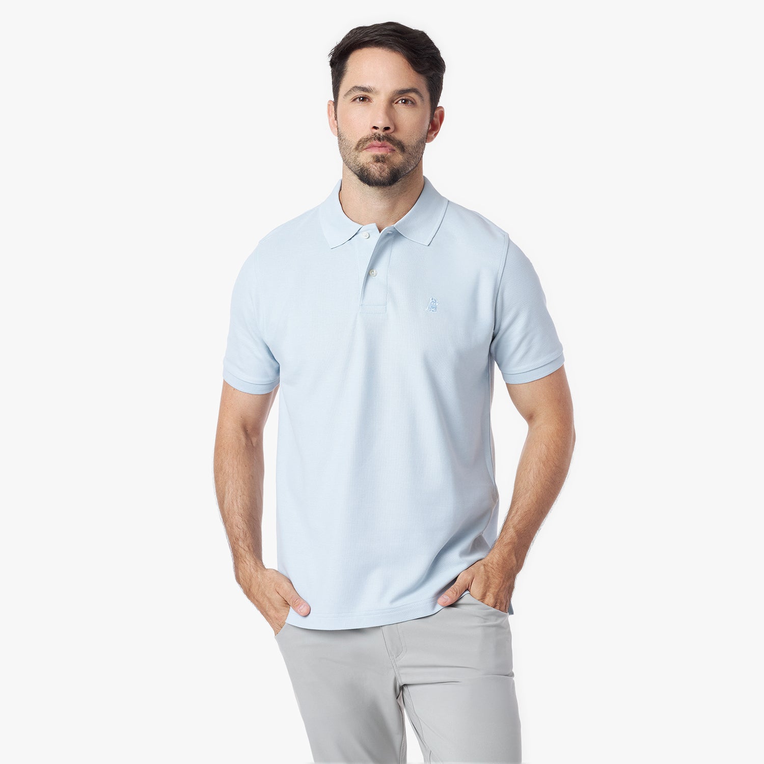 Men's Regular Fit Polo Shirt — Skyway/Blue - JAMES BARK