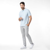Men's Regular Fit Polo Shirt — Skyway/Blue - JAMES BARK